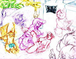 animal_ears captain_hero clum_babies drawn_together female fox_ears foxxy_love ling-ling princess_clara spanky_ham toot_braunstein wooldoor_sockbat xandir_p._wifflebottom