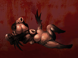 2girls 2monsters breasts female female_only humanoid monster mumbler silent_hill silent_hill_1 wings