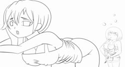 1futa 1girls animated disney futa_with_female futanari kairi kingdom_hearts manyakis monochrome namine penis square_enix testicles traced