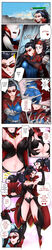 2girls adjusting_eyewear adjusting_glasses adjusting_sunglasses assimilation azmidiot brainwashing comic dark_persona elise_kythera_zaavan english_text female female_focus female_only fusion large_ass large_breasts league_of_legends multiple_girls possession red-tinted_eyewear sunglasses text thick_thighs tinted_eyewear transformation vayne wide_hips