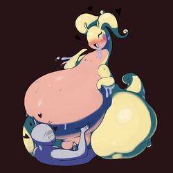 anon blush fat female game_freak goodra heart huge_belly larger_female male male/female nintendo overweight penis pokémon_(species) pokemon pokemon_(species) pussy sex shiny_pokemon size_difference slightly_chubby smaller_male tangdroid thick_thighs vaginal_penetration video_games wide_hips