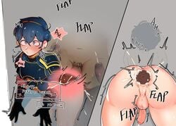 anal anal_sex bondage bound byebyefrog cute_male english_text femboy fire_emblem fire_emblem:_mystery_of_the_emblem fire_emblem:_shadow_dragon_and_the_blade_of_light gay kabeshiri male malesub marth_(fire_emblem) penis penis_out public_use sex source_request stationary_restraints stuck stuck_in_wall text through_wall yaoi