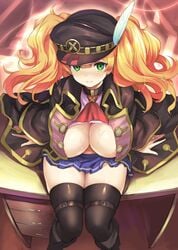 areola_slip boob_window granblue_fantasy monika_weisswind unbuttoned