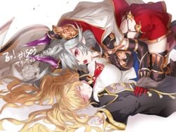 defeated granblue_fantasy monika_weisswind threo_(granblue_fantasy) unconscious