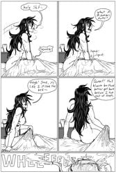 2d art black_and_white black_and_white_drawing comic comic_page final_fantasy final_fantasy_vii kiahl story tifa_lockhart