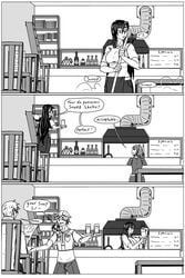 2d art black_and_white black_and_white_drawing comic comic_page final_fantasy final_fantasy_vii kiahl story tifa_lockhart