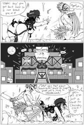 2d art black_and_white black_and_white_drawing cloud_strife comic comic_page final_fantasy final_fantasy_vii kiahl story tifa_lockhart