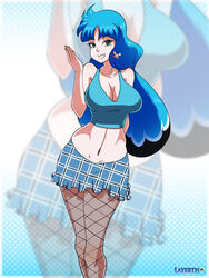 Blue Crop Top Rule 34 Image