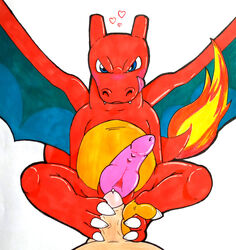 3_toes absurd_res anthro belly big_belly bodily_fluids charizard claws duo fangs feet fire first_person_view foot_fetish foot_play footjob genital_fluids glistening glistening_body glury_the_unown hi_res interspecies knot looking_at_viewer male male/male nintendo pokémon_(species) pokemon pokemon_(species) pokephilia precum sex simple_background slit toes tongue tongue_out video_games white_background