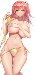 1girls :o absurd_res absurdres ass_visible_through_thighs azur_lane bangs bare_arms bare_belly bare_breasts bare_chest bare_hands bare_hips bare_knees bare_legs bare_midriff bare_navel bare_shoulders bare_skin bare_thighs bare_torso belly belly_button bikini bikini_bottom bikini_only bikini_top blush blushing blushing_female breasts breedable cleavage collarbone commentary covering covering_breasts covering_nipples covering_self curvy curvy_body curvy_female curvy_figure curvy_hips curvy_thighs dead_or_alive dot_nose elbows embarrassed embarrassed_female embarrassed_nude_female eyebrows_visible_through_hair feet_out_of_frame female female_focus female_only fingers groin hair_ornament hair_ornaments half_naked high_resolution highres honoka_(doa) honoka_(summer_angel_on_the_shore)_(doa) hourglass_figure knees knees_together knees_together_feet_apart large_breasts legs light-skinned_female light_skin long_hair looking_at_viewer naked naked_female navel nude nude_female one_side_up oserotto parted_lips pink_eyebrows pink_hair pink_hair_female pussy red_eyes red_eyes_female red_hair ribbon rikiddo_(tise_00) shoulders side-tie_bikini side_ponytail simple_background slender_body slender_waist slim_girl slim_waist solo solo_female solo_focus standing stomach string_bikini swimsuit swimwear thick_thighs thigh_gap thighs thin_waist tise_00 topless underboob undressing upper_body v-line white_background wide_hips yellow_bikini yellow_bikini_bottom yellow_bikini_top yellow_ribbon yellow_string_bikini yellow_swimsuit yellow_swimwear