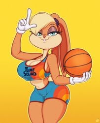 :3 big_breasts bunny_ears bunny_girl bunny_tail cartoon_network cleavage daxzor lola_bunny looney_tunes space_jam tagme thick_thighs warner_brothers