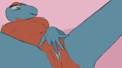 16:9 2d animated anthro blue_body blue_nipples blue_pussy blue_scales bodily_fluids erect_nipples female finger_fuck fingering gecko genital_fluids genitals gif green_eyes green_sclera half-closed_eyes just_a_small_pup kira_(just_a_small_pup) lizard looking_down loop masturbation narrowed_eyes nipples nude orange_body orange_scales penetration pussy pussy_juice reptile scales scalie short_playtime simple_background solo vaginal_masturbation vaginal_penetration widescreen