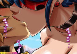 1boy 1girls adrien_agreste assertive assertive_female blonde_hair cat_noir color colored faceless_male female female_on_top femdom foxyart imminent_sex ladybug_(character) light-skinned_female light-skinned_male light_skin male male_virgin marinette_cheng marinette_dupain-cheng miraculous_ladybug tagme