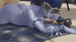 1girls 3d ambiguous_penetration animated ass ass_jiggle beach bored bored_expression bored_sex breasts faceless_male jiggle male/female no_sound on_front overwatch prone prone_bone pronebone sex video widowmaker