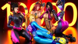 3d adeptusinfinitus ass big_breasts bikini black_hair blender blonde_hair blue_hair bodysuit breasts choker demon_tail drill_hair elbow_gloves glowing_eyes heels high_heels horns juri_han kneeling latex laying_down metroid midriff mileena monster_girl mortal_kombat original_character overwatch ponytail posing red_hair samus_aran seductive shoes sinia skintight street_fighter succubus succubus_horns succubus_tail tail thighhighs thighs widowmaker xps zero_suit_samus