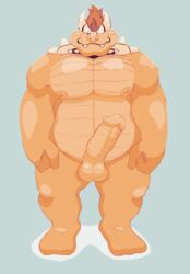 anthro bara big_penis bowser genitals hi_res koopa lizard male male_only mario_(series) nintendo penis prim0rdia reptile scalie solo solo_focus video_games