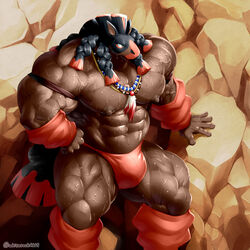 abs anal anal_sex biceps blush bodybuilder furry furry_only hyper hyper_balls hyper_genitalia hyper_muscles hyper_penis hyper_testicles kurogonart kuroma male male_focus male_only mudsdale muscle muscles muscular muscular_arms muscular_ass muscular_back muscular_legs muscular_male muscular_thighs nipples pecs pokemon veins veiny_penis