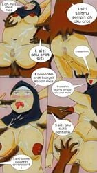 anal asian ass big_ass big_breasts big_nipples blowjob breasts chubby cumshot dark-skinned_male foreskin foreskin_play gangbang hijab indonesia jilbab