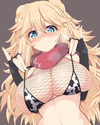 cow_print fishnets ninon_(princess_connect!) princess_connect! princess_connect!_re:dive