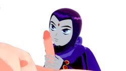 1girls 3d blowjob butts69420 cock dc female hi_res highres illusion_soft koikatsu light-skinned_male oral oral_sex penis purple_hair rachel_roth raven_(dc) teen_titans transparent_background unseen_male_face