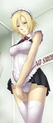 aya_brea deep_rising maid maid_outfit maid_uniform parasite_eve parasite_eve_the_3rd_birthday thor_(deep_rising)