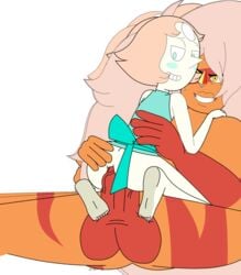 1futa 1girl1futa 1girls alien alien_girl alien_only animated balls big_penis cartoon_network color colored female futa_on_female futanari gif jasper_(steven_universe) pearl_(steven_universe) pedroillusions penis sex steven_universe testicles white_background