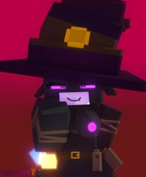 3d big_breasts black_skin breast enderwoman female female_only half-dressed half_naked horny_female humanoid marie_prowell_(slipperyt) mine-imator minecraft nipples outside purple_eyes purple_nipples slipperyt tagme witch witch_hat