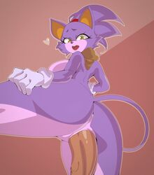 blaze the cat from sega by negullust