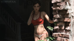 1girls 3d blender breasts cleavage ellie_(the_last_of_us) ellie_williams erect_nipples female female_only hydrafxx naughty_dog nipple_bulge nipples panties solo solo_female the_last_of_us the_last_of_us_2 thong wallpaper