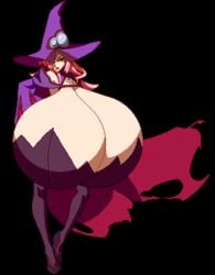 blazblue cleavage edit gigantic_breasts gloves huge_breasts hyper_breasts konoe_a_mercury milf nine_the_phantom overflowing_breasts pink_hair thighhighs voluptuous witch witch_hat