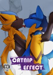 absurd_res anthro anthro_on_anthro anthro_penetrated arm_markings ass black_body black_face black_fur black_hair black_markings blue_body blue_fur canid canine cheek_tuft chest_spike chest_tuft claws closed_eyes ears_back facial_markings facial_tuft felid feline french_kissing fur fur_markings hair hand_on_cheek hand_spike hand_spikes head_crest head_markings hi_res holding_partner kissing leg_markings legendary_pokémon lucario male male/male mammal markings nintendo penetration pivoted_ears pokemon pokemon_(species) prick_ears sex spikes spikes_(anatomy) steel_cat tan_body tan_fur text thigh_markings tongue tongue_out tuft url video_games whiskers white_nose zeraora