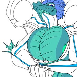 anthro breast dragoness junketsu kill_la_kill kiryuuin_satsuki_(cosplay) winter_wyvern wip