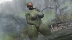 1girls 3d animated anthro argonian argonian_female big_breasts big_butt big_hips breasts butt coolmaster98 female female_only green_body green_scales hips lizard looking_at_viewer mp4 no_sound reptile scales scalie seductive skyrim swaying_hips tail teasing teasing_viewer the_elder_scrolls thick_thighs video