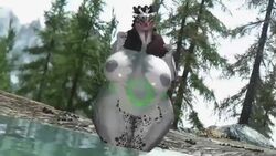 1girls 3d animated anthro argonian ass bethesda_softworks big_ass big_belly big_breasts big_butt big_thighs coolmaster98 lizard no_humans no_sound scales scalie seductive skyrim spikes standing_in_water swaying_hips tagme tail the_elder_scrolls thick_thighs tongue_out video voluptuous