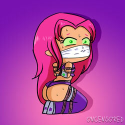 bondage chibi dat_ass dc dc_comics koriand'r oncensored rope_bondage starfire tagme teen_titans teen_titans_go