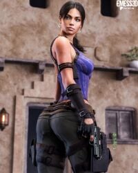 sheva alomar from capcom by emess3d