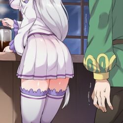 emilia (re:zero) from re:zero kara hajimeru isekai seikatsu by darklust