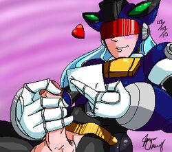 1boy dynamo eyeless_male male_only masturbation mega_man mega_man_x radlionheart solo tagme