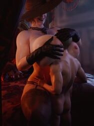 1boy 1girls 3:4 3d 3d_(artwork) 3d_animation 3d_model age_difference ai_assisted alcina_dimitrescu animated batesz bedroom big_breasts big_nipples bigger_female boxxydoxxy breasts capcom choker dominant_female domination ethan_winters female gloves hat height_difference huge_breasts indoors larger_female lingerie makeup male male/female mature_female milf monster_girl penetration red_lipstick resident_evil resident_evil_8:_village self_upload sex_slave short_video shorter_than_10_seconds size_difference smaller_male sound straight straight_sex tagme taller_female thick_thighs vertical_video video