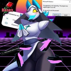 protogen from deltarune by roseartist