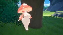 3d emotionless female fipetopia mushroom_girl mushroom_hat mushroom_humanoid plant plant_girl plant_humanoid shortstack
