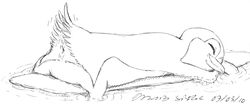 anus asthexiancal female feral furry lani_aliikai monochrome pencil_(artwork) penguin surf's_up