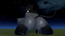 1girls 3d ass ass_focus big_ass big_breasts breasts demon demon_girl eldie_(lampshaderr34) female female_only lampshaderr34 nude roblox robloxian tagme