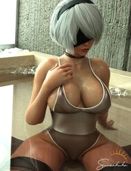 1girls 3d big_breasts breasts busty eyes female hips hourglass_figure human humanoid large_ass large_breasts legs light-skinned_female light_skin lips nier:_automata nier_(series) sunsakuka thick thick_legs thick_thighs thighs voluptuous wide_hips yorha_2b