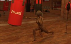 1futa 3d 3d_(artwork) balls ballsack boxing boxing_stance flaccid_cock flaccid_penis foreskin futa_only futanari human intact large_breasts muscular muscular_female muscular_futanari penis ponytail precum precum_drip precum_string scrotum shaved_crotch sweat sweating sweating_profusely sweaty sweaty_balls sweaty_breasts testicles uncut unretracted_foreskin veiny_penis wrecked3d