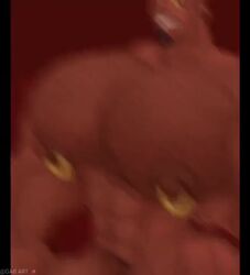 abs animated balls biceps black_hair bodybuilder demon flaccid gab_art horns hyper hyper_balls hyper_genitalia hyper_muscles hyper_penis hyper_testicles male male_focus male_only muscles muscular muscular_arms muscular_ass muscular_back muscular_legs muscular_male muscular_thighs nipple_piercing nipple_ring nipples no_sound pecs penis piercing red_skin solo solo_male testicles veins veiny_penis video