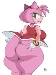 amy rose from sonic (series) by pizzasnap