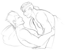 2boys fukurokuya gay jean_pierre_polnareff jojo's_bizarre_adventure mohammed_avdol sketch stardust_crusaders yaoi