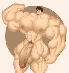 abs balls bara biceps big_penis flaccid gab_art hyper hyper_balls hyper_genitalia hyper_penis hyper_testicles male male_only masturbation muscles muscular muscular_arms muscular_legs muscular_male muscular_thighs nipples nude pecs penis proud_of_his_cock solo solo_male testicles veins veiny_penis yaoi