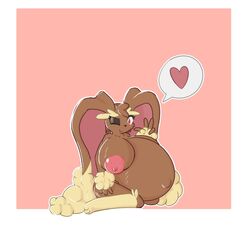 big_breasts breasts female furry hyper_belly hyper_pregnancy lopunny nude pokémon_(species) pokemon pokemon_(species) pregnant smile trcfan